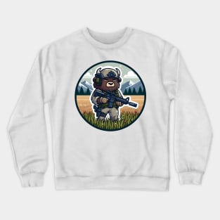 Tactical Bison Buffalo Crewneck Sweatshirt